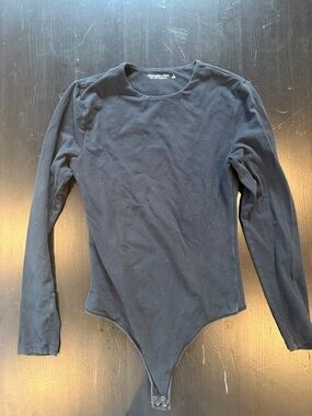 Abercrombie & Fitch Black Scoop Neck Top